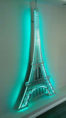 Designheizkörper als Eiffelturm