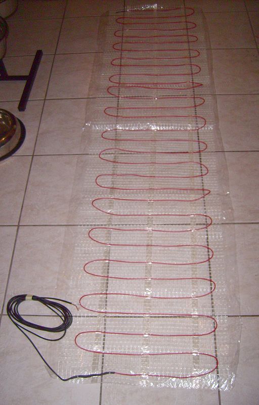 Elektrische Fußbodenheizung